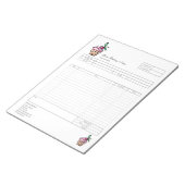 Taart Cupcake Bakkerij Bestelformulier Factuur  Notitieblok (Schuin)