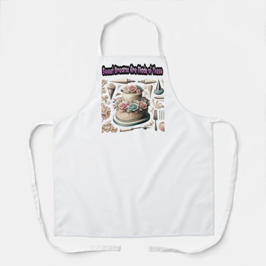 taart decoreren schort (Voorkant)