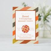 Taart Dessert Feest Kaart (Staand voorkant)