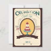 Taart Elke Gebeurtenis Magnetische Uitnodiging (Voorkant)