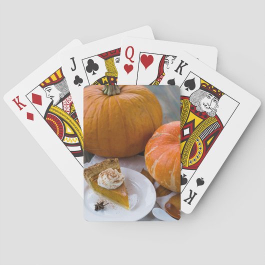 Taart en pompoenen pokerkaarten (Achterkant)
