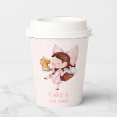 Taart en thee tijd papieren bekers (Achterkant)