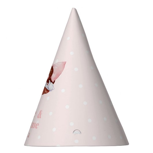 Taart en thee tijd verjaardag feesthoedjes (Rechts)