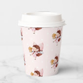 Taart en thee tijd verjaardag papieren bekers (Achterkant)