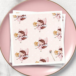 Taart en thee tijd verjaardag servet