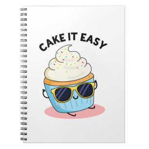 Taart Het Is Easy Grappige Cupcake Woordspeling Notitieboek