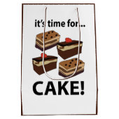 Taart Het Is Tijd Voor Taart Medium Cadeauzakje (Achterkant)