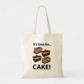Taart Het Is Tijd Voor Taart Tote Bag (Achterkant)