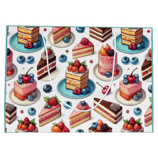 Taart in je gezicht groot cadeauzakje (Achterkant)