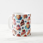 Taart in je gezicht koffiemok (Voorkant links)