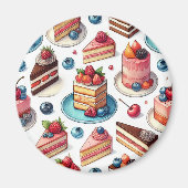 Taart in je gezicht magneet (Voorkant)