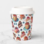 Taart in je gezicht papieren bekers (Achterkant)