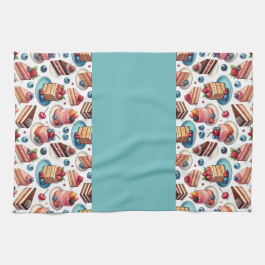 Taart in je gezicht theedoek (Horizontaal)