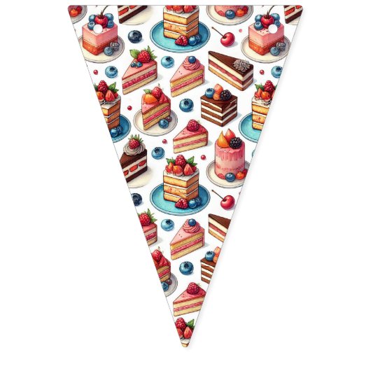 Taart in je gezicht vlaggetjes (Eerste vlag)