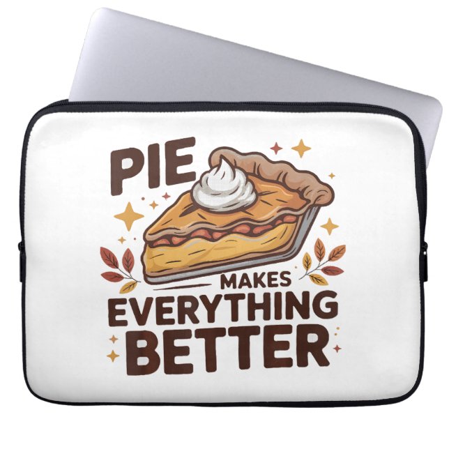 Taart Is Beter Laptop Sleeve (Voorkant)