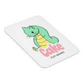 Taart (Kat + Slang) Schattigee Flexibele Sticker Magneet (Rechterzijde)