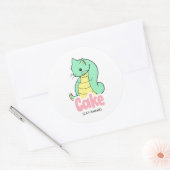 Taart (Kat + Slang) Schattigee Sticker (Envelop)