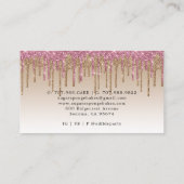 Taart koekjes cupcake gebak chef glitter visitekaartje (Achterkant)