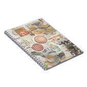 Taart & Koffie  Ephemera Decoupage Notitieboek (Rechterzijde)