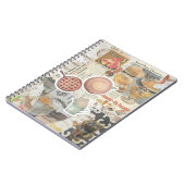 Taart & Koffie  Ephemera Decoupage Notitieboek (Linkerzijde)