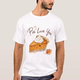 Taart Liefde Je Waterverf Thanksgiving T-shirt