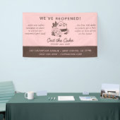 Taart Logo Bakkerij Heropening Spandoek (Beurs)
