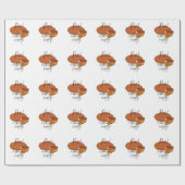 Taart maakt me blij taart cadeaupapier (Vlak)