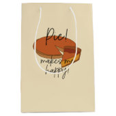 Taart maakt me blij taart medium cadeauzakje (Voorkant)