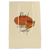 Taart maakt me blij taart medium cadeauzakje (Achterkant)