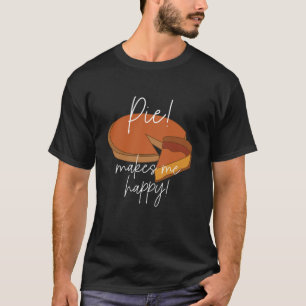 Taart maakt me blij taart t-shirt