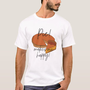 Taart maakt me blij taart t-shirt
