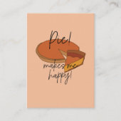 Taart maakt me blij taart visitekaartje (Voorkant)