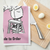 Taart maken & taart bakken, bakker theedoek (Quarter Fold)