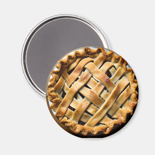 Taart met een Fancy korst Magneet (Voorkant / Achterkant)