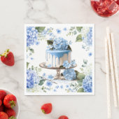 Taart met Hydrangeabloemen Servet (Insitu)