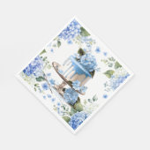 Taart met Hydrangeabloemen Servet (Hoek)