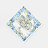 Taart met Hydrangeabloemen Servet (Hoek)