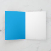 Taart met kersen: Blauw-groen Blank Kaart (Binnen)