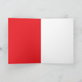 Taart met kersen: roze blanco kaart (Binnen)