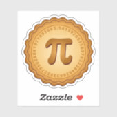 Taart met Pi Crust Vinyl Sticker (Vel)