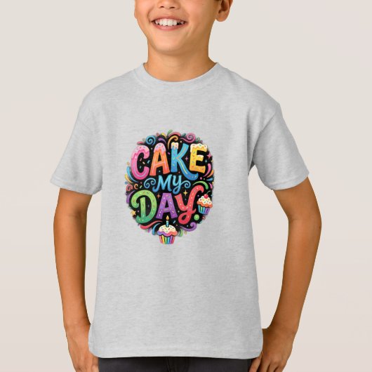 Taart Mijn Dag T-shirt (Voorkant)