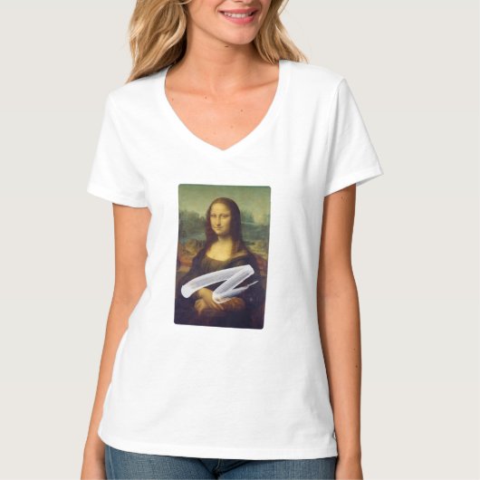 Taart-Mona Lisa T-shirt (Voorkant)