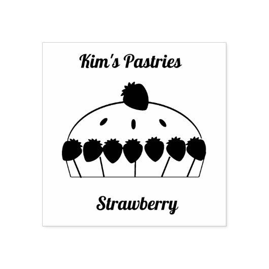 Taart of Bakkerij Art Stamp Rubberstempel (Afrduk)