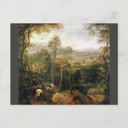 Taart op de Gallows door Pieter Bruegel Briefkaart (Voorkant)