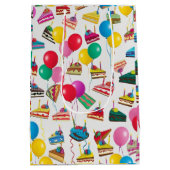 "TAART PLAKJES EN BALLONNEN" MEDIUM CADEAUZAKJE (Achterkant)