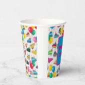 "TAART PLAKJES EN BALLONNEN" PAPIEREN BEKERS (Rechts)