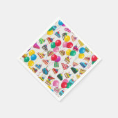 "TAART PLAKJES EN BALLONNEN" SERVET (Hoek)