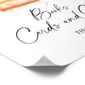 Taart pompoen banner boeken kaarten en geschenken poster (Hoek)