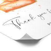 Taart pompoen - Bedankt voor het komen Poster (Hoek)