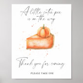 Taart pompoen - Bedankt voor het komen Poster (Voorkant)